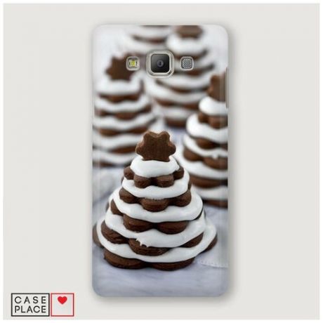 Чехол Пластиковый Samsung Galaxy A3 Елочка из печенья
