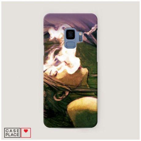 Чехол Пластиковый Samsung Galaxy S9 Vaper girl 3
