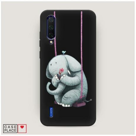 Чехол силиконовый Матовый Xiaomi Mi A3 Lite Грустный слоник