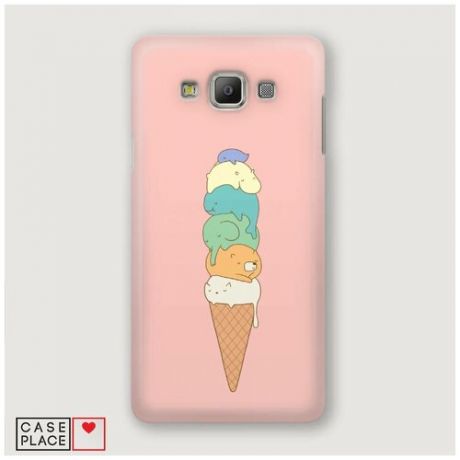 Чехол Пластиковый Samsung Galaxy A3 Милое мороженое