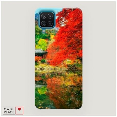 Чехол Пластиковый Samsung Galaxy A12 Осенний сад