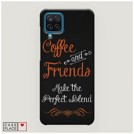 Чехол Пластиковый Samsung Galaxy A12 Coffee and friends