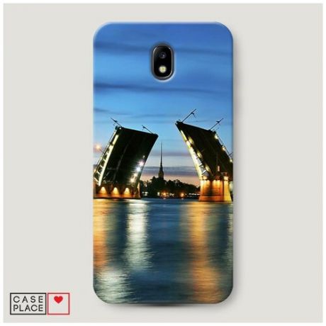 Чехол Пластиковый Samsung Galaxy J5 2017 Разведенные мосты в СПб 2