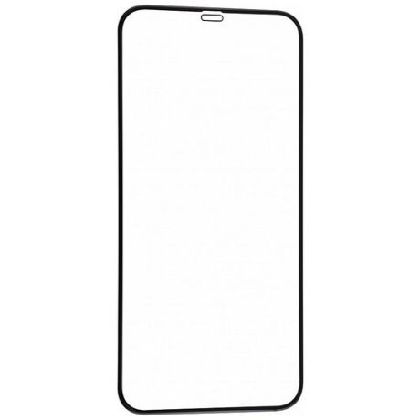 Защитное стекло на iPhone 12 Pro Max (6.7), 10D, черное, акция+наклейка В подарок