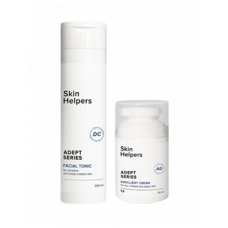 Набор Skin Helpers ADEPT: Тоник для лица, крем-эмолент