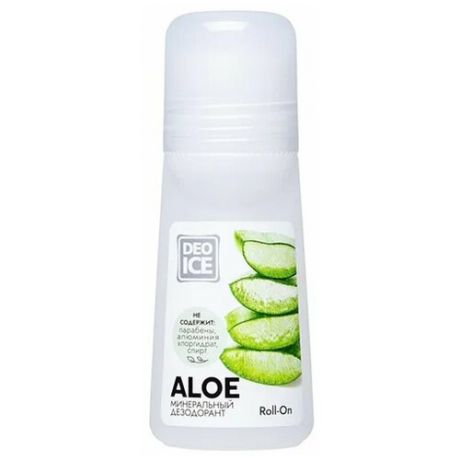 Минеральный дезодорант Deoice Roll-On Aloe, 65 мл.