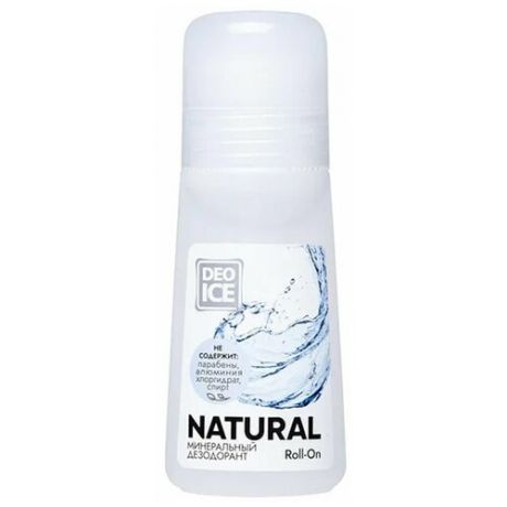 Минеральный дезодорант Deoice Roll-On Natural, 65 мл.