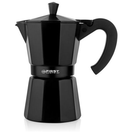 Кофеварка гейзерная FIRST FA-5471 Black / Объем 300 мл / 6 чашек. Для использования на горячей плите (FA-5471 Black)