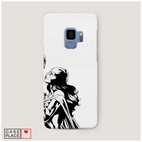 Чехол Пластиковый Samsung Galaxy S9 Бэтман и Женщина Кошка 2
