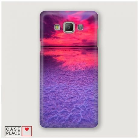 Чехол Пластиковый Samsung Galaxy A3 Фиолетовый закат