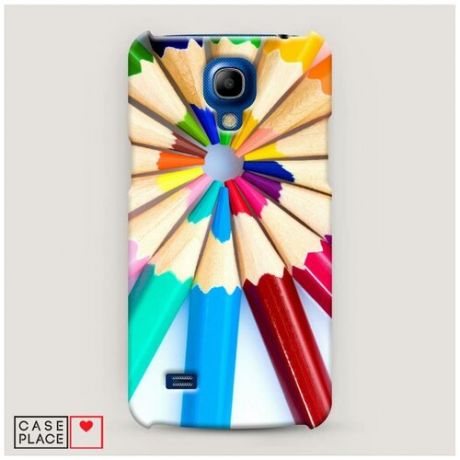 Чехол Пластиковый Samsung Galaxy S4 mini Цветные карандаши