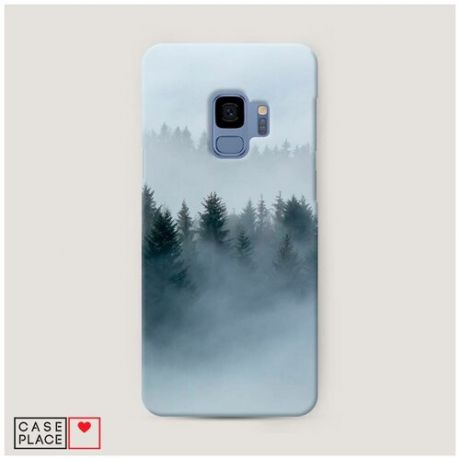 Чехол Пластиковый Samsung Galaxy S9 Лес в тумане
