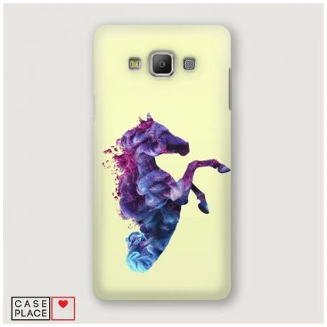 Чехол Пластиковый Samsung Galaxy A3 Лошадь арт 1