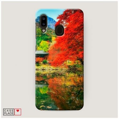 Чехол Пластиковый Samsung Galaxy A30 Осенний сад