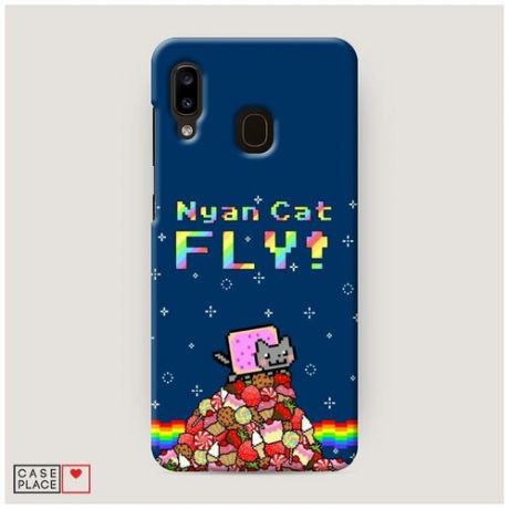 Чехол Пластиковый Samsung Galaxy A30 Nyan cat