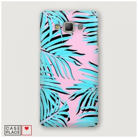 Чехол Пластиковый Samsung Galaxy A7 Нарисованные пальмы