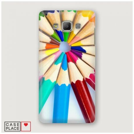 Чехол Пластиковый Samsung Galaxy A7 Цветные карандаши