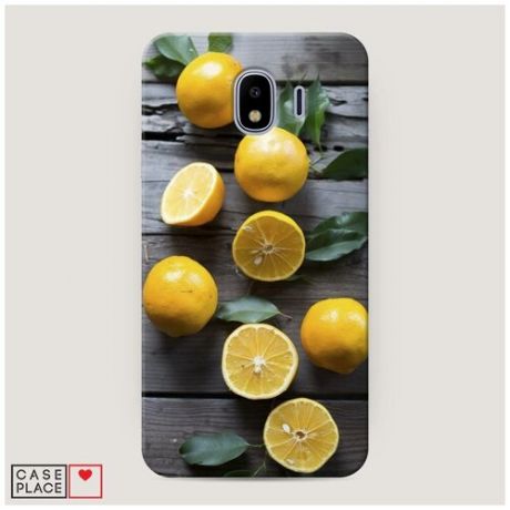 Чехол Пластиковый Samsung Galaxy J4 Лимоны на столе