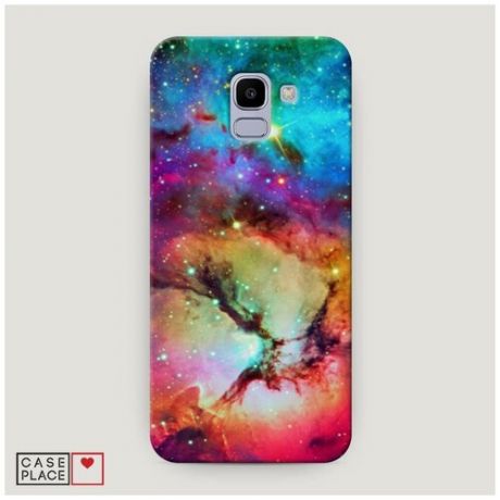 Чехол Пластиковый Samsung Galaxy J6 2018 Смешание цвета в космосе