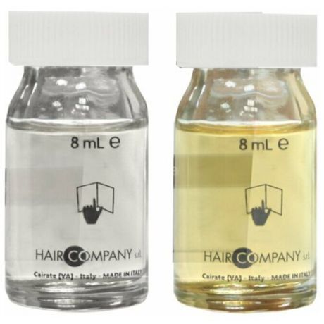 Hair Company Шок терапия для восстановления волос, набор: 1 ампула масла и 1 ампула бустера. Восстанавливает межклеточные соединения, обеспечивает интенсивный и глубокий уход.