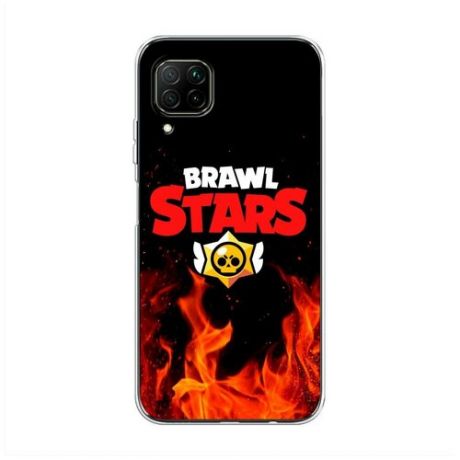 Силиконовый чехол "Brawl Stars все герои" на Huawei P40 Lite / Хуавей П40 Лайт