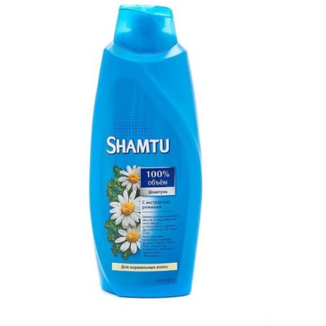 Shamtu шампунь 100% объем С экстрактом ромашки Для нормальных волос, 380 мл