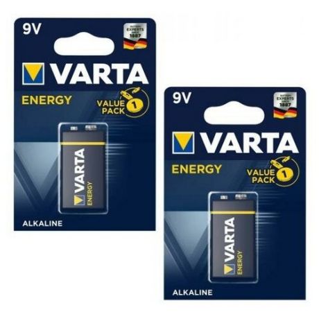 Батарейка Varta ENERGY Крона 6LR61 BL2 Alkaline 9V 04122-n