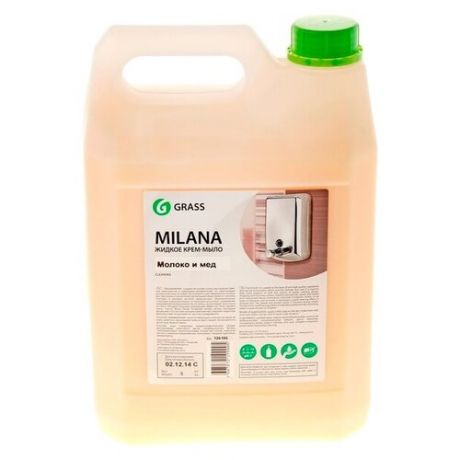 GRASS Жидкое крем-мыло Milana, молоко и мед, 5кг