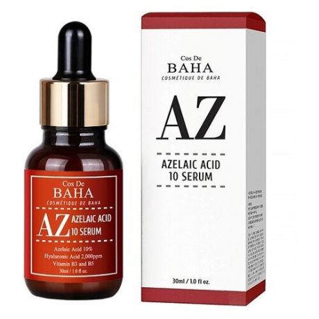 Cos De Baha Azelaic Acid 10% Serum Противовоспалительная сыворотка с азелаиновой кислотой 30мл