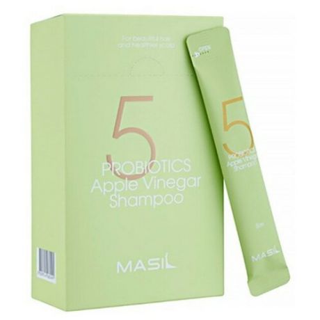 MASIL Шампунь для волос и кожи головы с яблочным уксусом 5 PROBIOTICS APPLE VINEGAR SHAMPOO, 8 мл, 3 шт