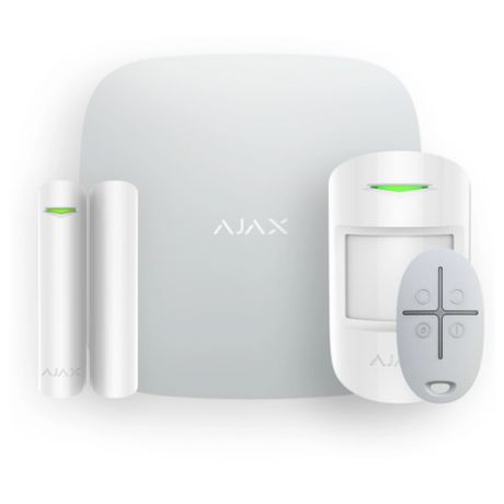 Ajax StarterKit Plus White Комплект смарт-сигнализации с Hub Plus