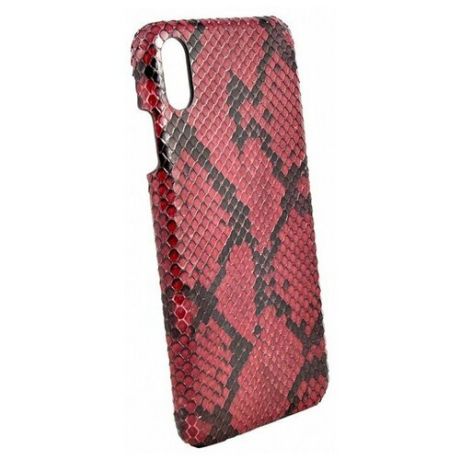 Чехол Toria Exotic Limited edition Python Hard для iPhone XS Max, цвет "Mystery" (Красный) (LE101301)