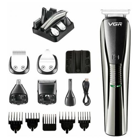 VGR V-029 Машинка на аккумуляторе для стрижки волос 6 в 1