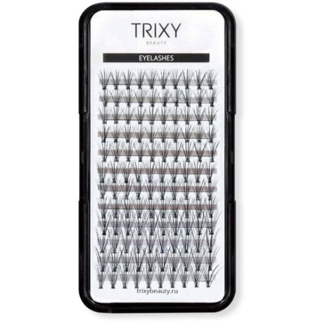 Trixy Beauty / Накладные ресницы пучки / Ресницы накладные / Ресницы пучковые / Реснички / Ресницы для наращивания (длина MIX - 8,10,12мм, толщина - 0,10мм)