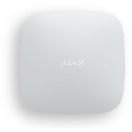 Ajax Hub 2 Plus White Смарт-централь с фотоверификацией тревог и четырьмя каналами связи: Ethernet, Wi-Fi, 2хSIM-карты