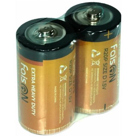 Батарейка D FaisON Extra, R20-2P, First, FS-B-1120(2 шт