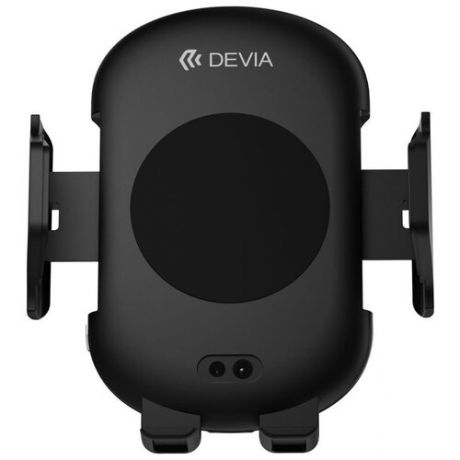 Держатель с беспроводной зарядкой Devia Smart Infrared Sensor Wireless Charger Car Mount черный