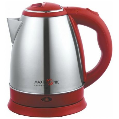 Чайник Maxtronic MAX-500, серебристый/красный
