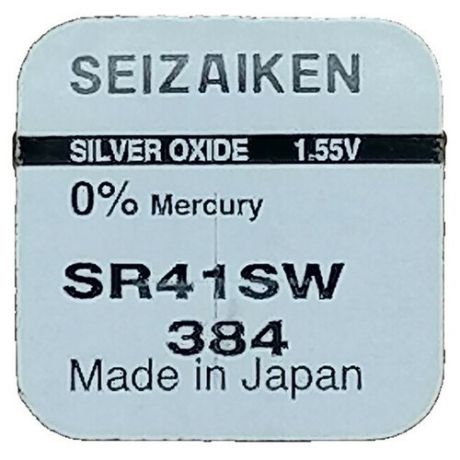 Батарейка SEIZAIKEN 384 (SR41SW) Silver Oxide 1.55V (1 шт)