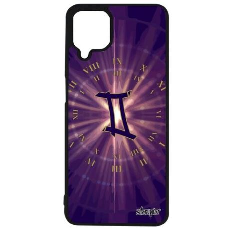 Красивый чехол для телефона // Samsung Galaxy A12 // "Гороскоп Весы" Стиль Дизайн, Utaupia, фиолетовый