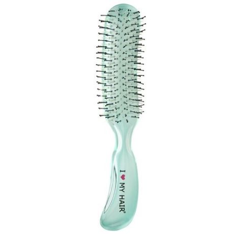 I LOVE MY HAIR Щетка для мокрых волос Aqua Brush 18280SC Зеленая прозрачная, 21 см