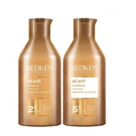 Redken All Soft профессиональное решение для сухих И ломких волос (Shampoo All Soft 500 мл + Conditioner All Soft 500мл