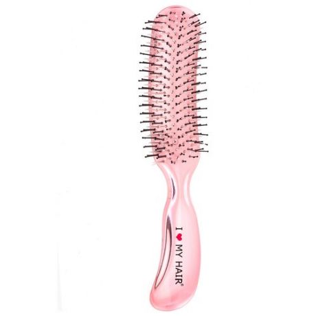 I LOVE MY HAIR Щетка для мокрых волос Aqua Brush 18280SC Розовая прозрачная, 21 см