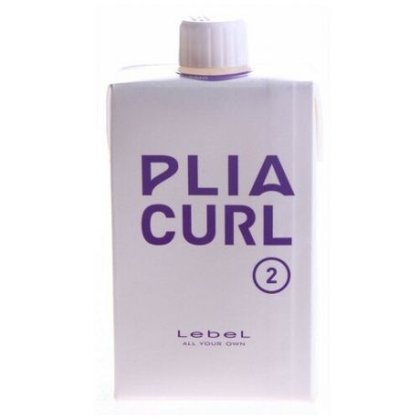 Лосьон для химической завивки волос средней жесткости шаг 2. Lebel Plia Plia Curl 2 400 мл.