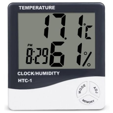 Термометр-гигрометр электронный, HTC-1, ЖК дисплей без выносного датчика