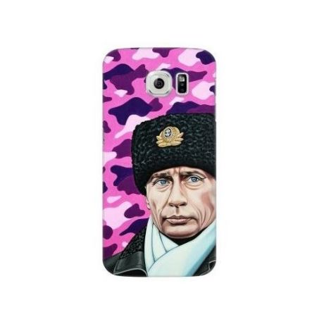 Deppa Чехол Deppa Art Case и защитная пленка для Samsung Galaxy S6, Person_Путин шапка,