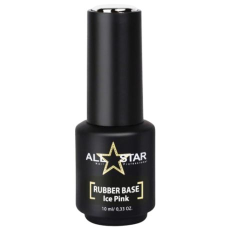 ALL STAR Базовое покрытие rubber base, ice pink, 10 мл