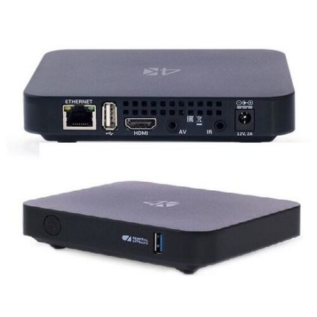 TV BOX GS C593 UHD 4K тариф Онлайн-1500/год (hdmi 1.5м, батарейки 2шт, ИК-порт)
