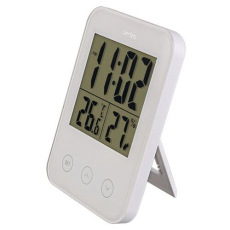 Perfeo Часы-метеостанция "Touch", чёрный, PF-S681 время, температура, влажность