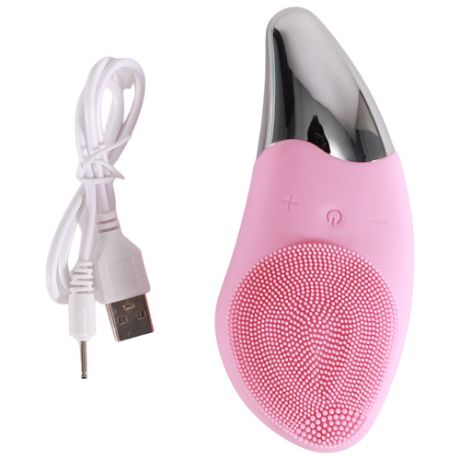 Электрическая щётка Sonic Facial Brush для чистки лица светло-розовая